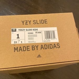 Yeezy slides kids new in box